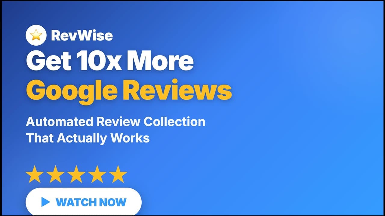Video thumbnail for Revwise Demo - See how we help businesses get more Google reviews
